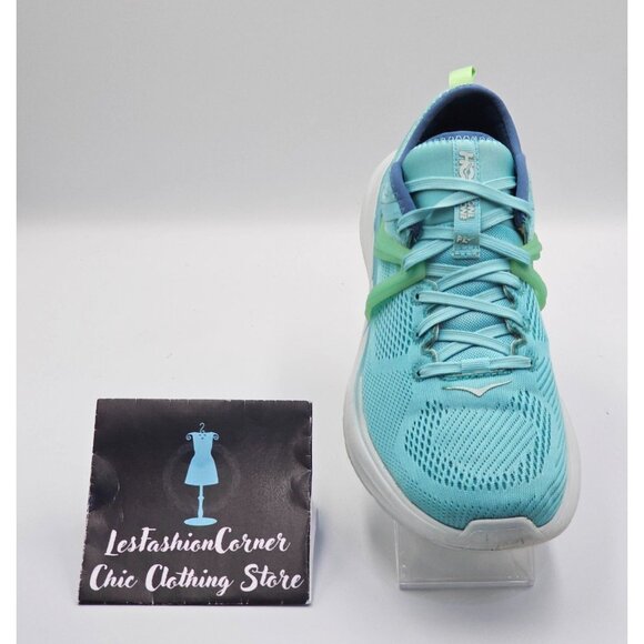 Hoka One One Women's Aqua Blue Mesh Tivra Lace Up Running Shoes Size 8.5 2664 - Picture 15 of 16